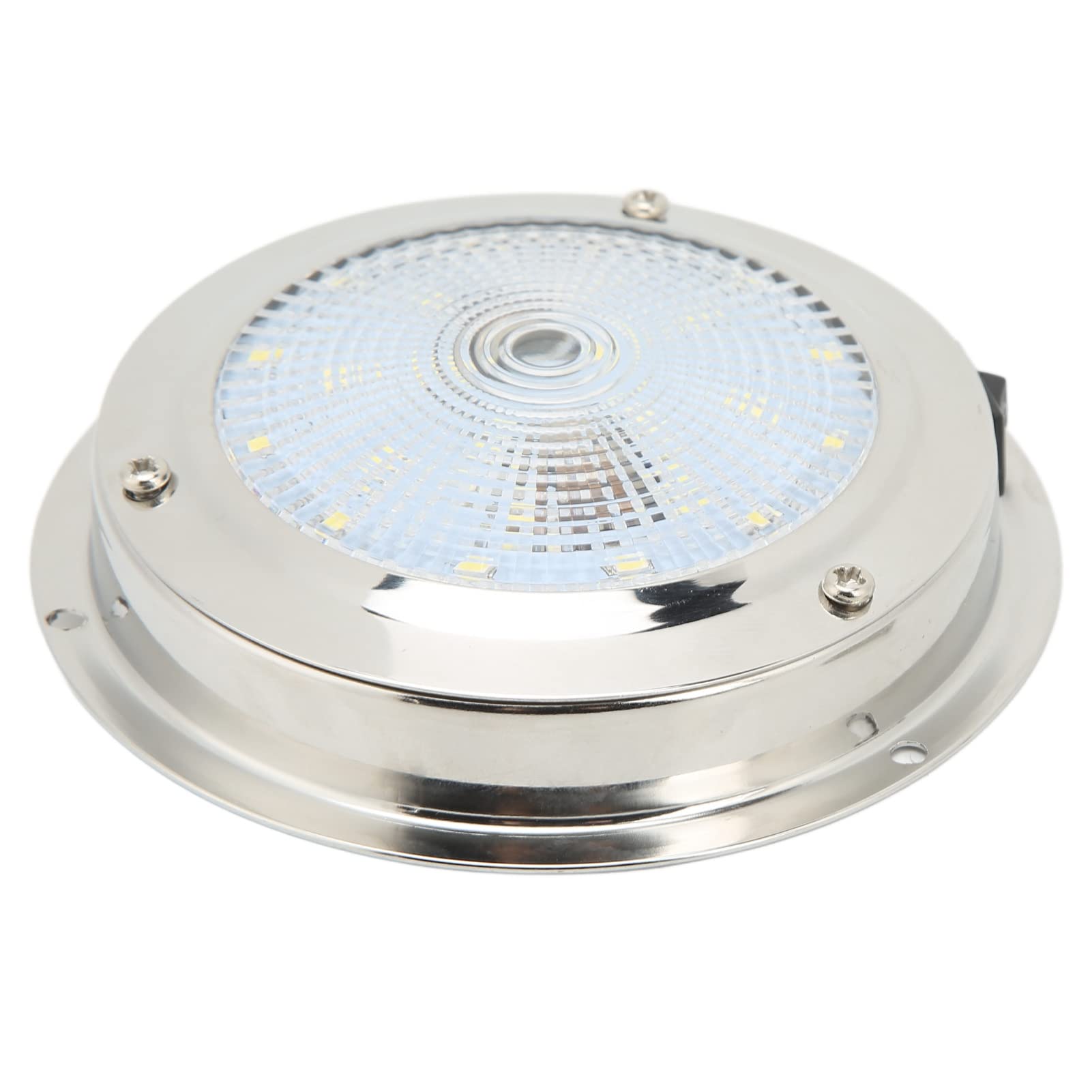 Tbest Lumière de Courtoisie Marine, Plafonnier RV IP65 Boîtier en Acier Inoxydable 316 étanche DC12‑24V Lampe de Courtoisie Marine