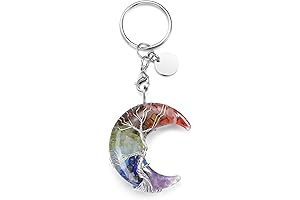 Moonlight Radiance: Chakra Keychain for Inner Harmony