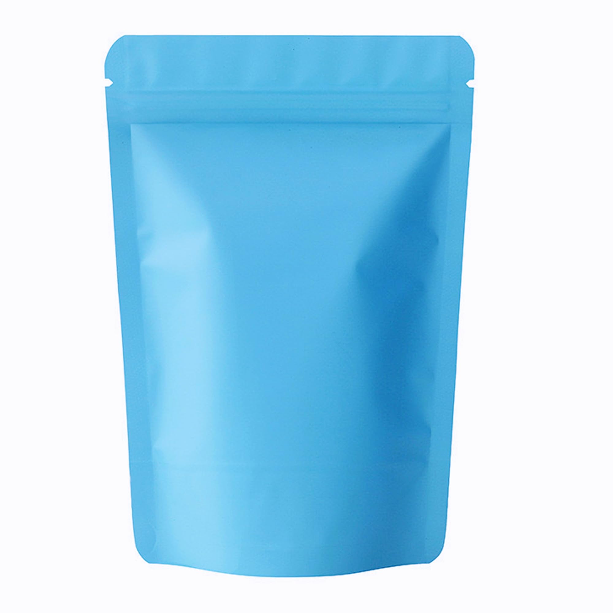 Thivenny Blue Mylar Bags,50 Pcs Resealable Food Bags Zip Seal,Foil Ziplock Bags Stand Up,Smell Proof Bag Sealable,Mylar Bags 3.5 Heat Seal Packaging Baggies For Food Storage (, 12X20cm - 50Pcs)
