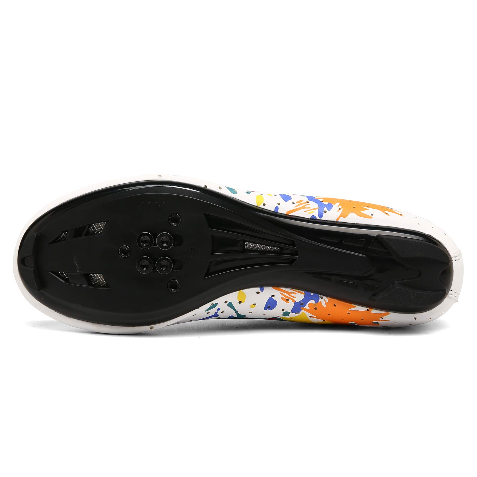 Scarpe da Ciclismo per Uomo Donna Scarpe da Bici da Strada Spin Scarpe da Ciclismo Interno con Tacchetti Compatibile SPD Tacchetti