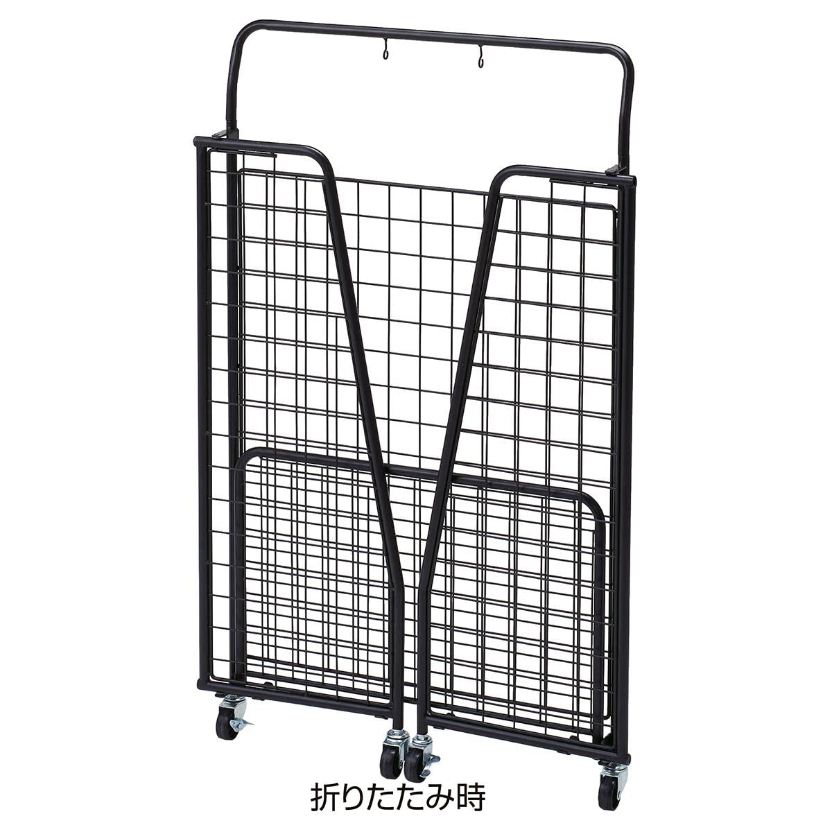 Amazon | 【廃番】マルシェ カート W60cm ブラック 【 キャスター付き