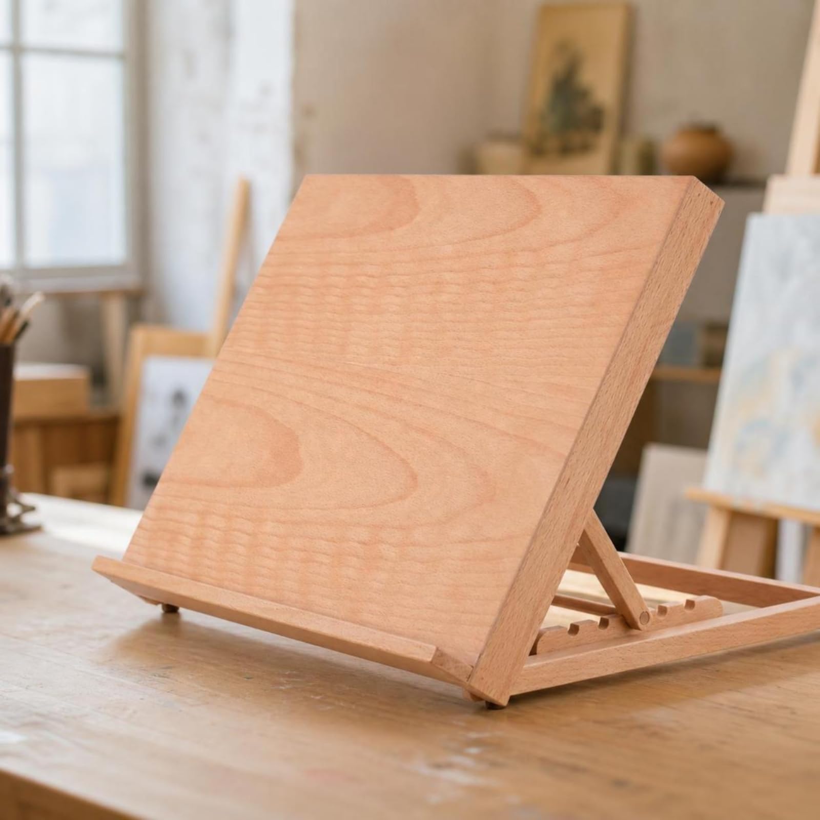Caballete para Mesa Plegable Compacto Tablero Dibujo con Dimensiones Soporte Versátil para Artistas