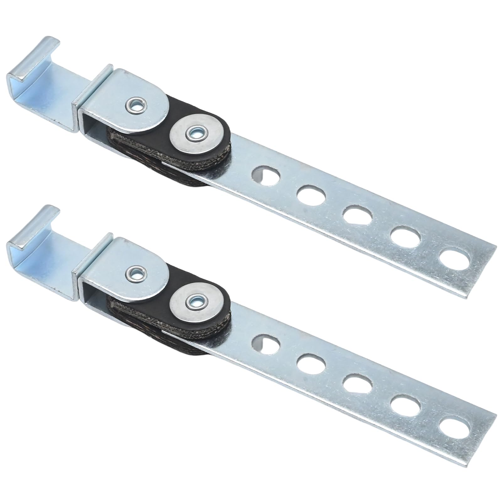 MDEOOSKY 2 Pack Swivel Exhaust Hangers with Open End Exhaust Hanger Clamps, Exhaust Hanging Hook, 360° Adjustable Exhaust Bracket, Suitable for Cars, Trucks, SUVs and Vans - 1