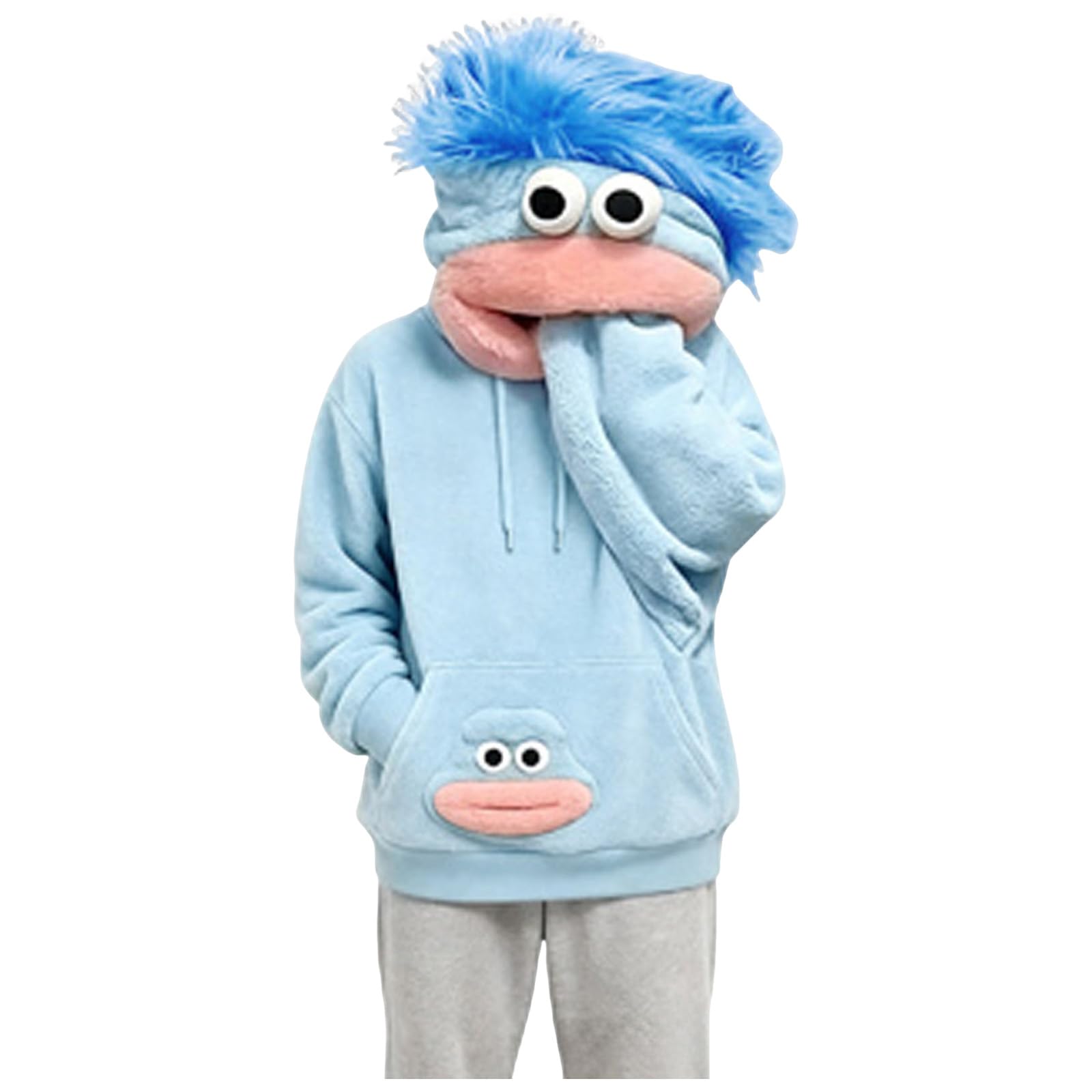 Halloween Costumes Big Mouth Monster Hoodies for Adult โ image 1