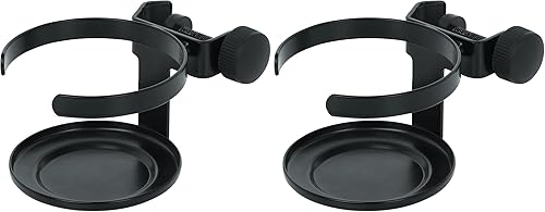 Gator Frameworks Soporte para micrófono para bebidas para bebidas, abrazadera de taza individual (GFW-SINGLECUP) (paquete de 2)