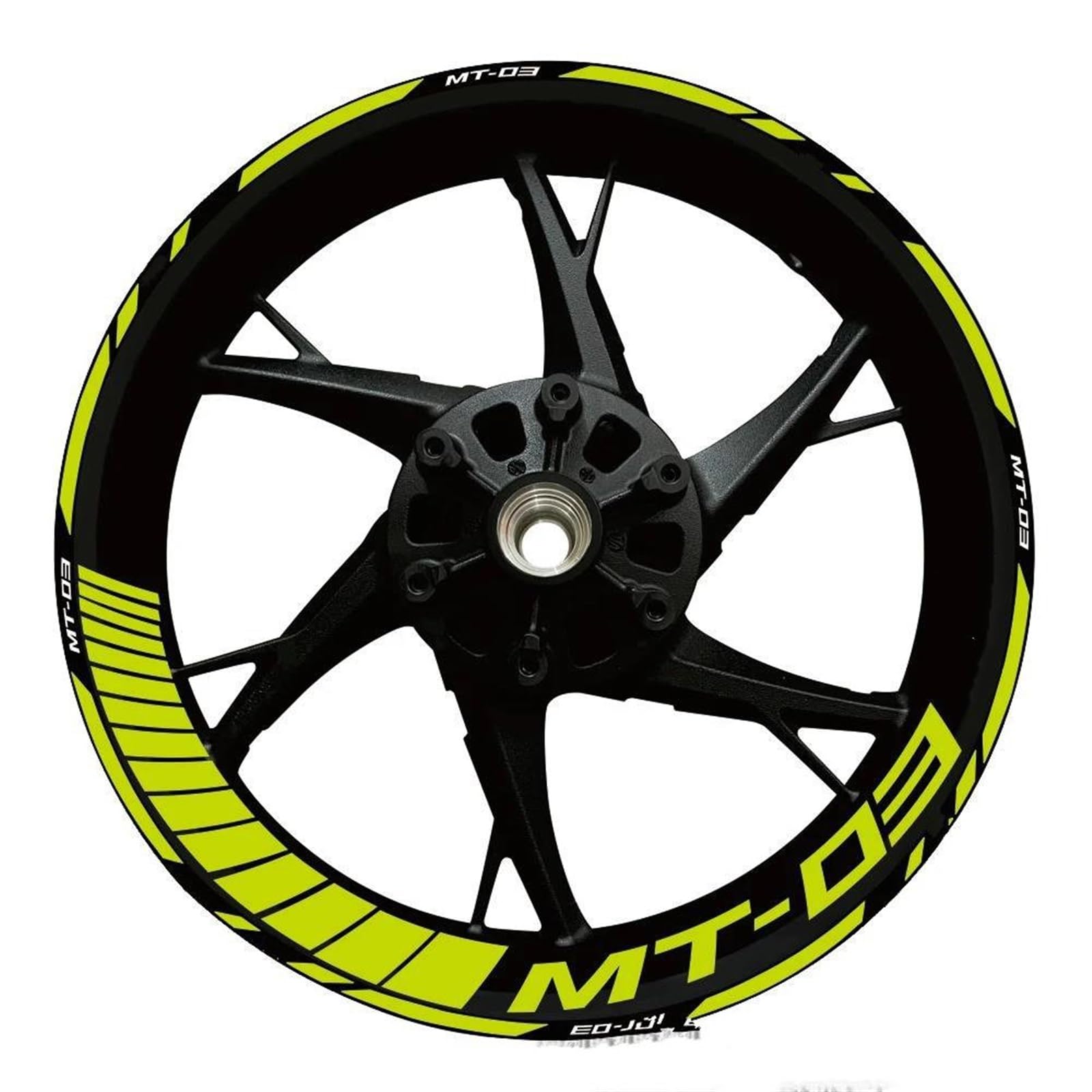 Piwine Style 14 Stickers Motorcycle Wheel Stickers Reflective Decorative Rim For Yamaha Mt-03 Mt 03 Mt03 2020-2022(Style 14)