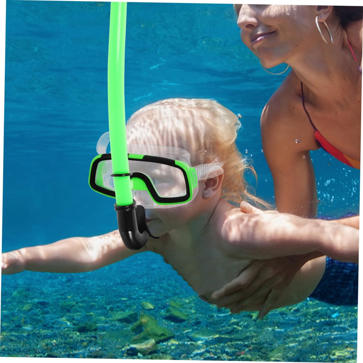 ULTECHNOVO Gafas de Buceo para Snorkel Portátil Equipo de Snorkel Compacto Gafas de Buceo Protector Nasal para Nadar Playa