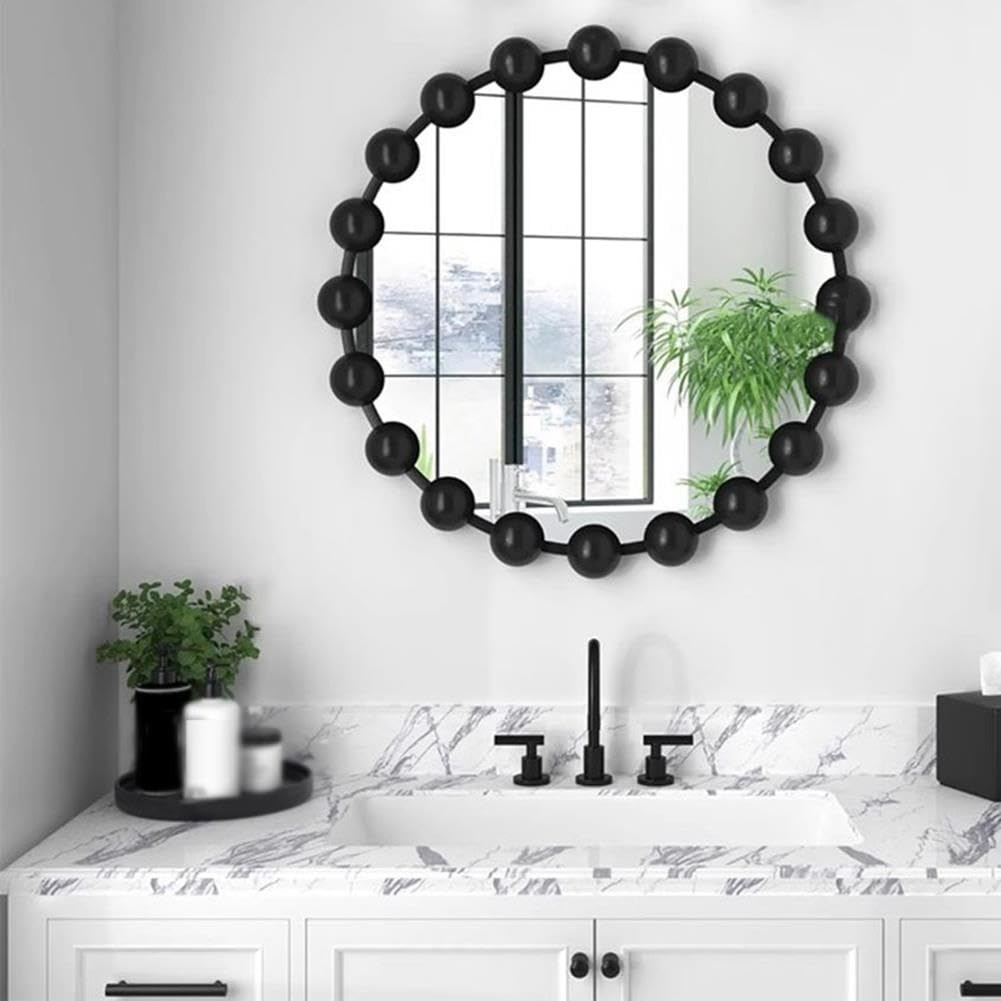 Okrągłe Czarne Lustra 50/60/70/80 cm Okrągłe Lustra ścienne Toaletki