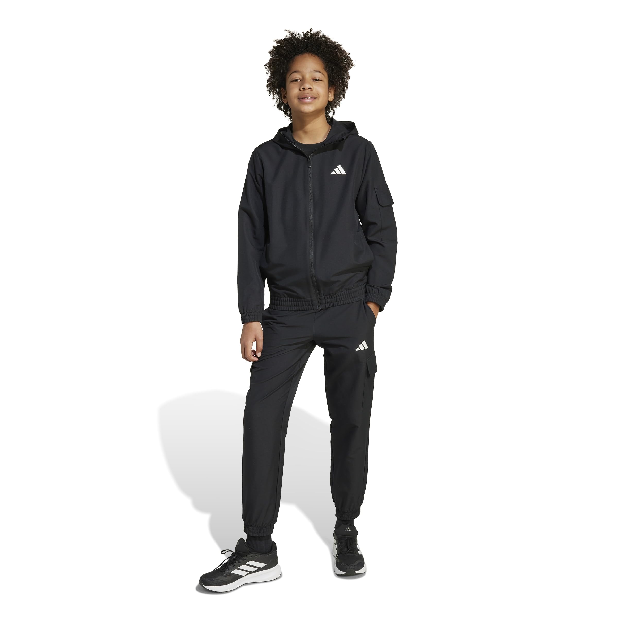 adidas Unisex Kinder Junior Woven Cargo Tracksuit