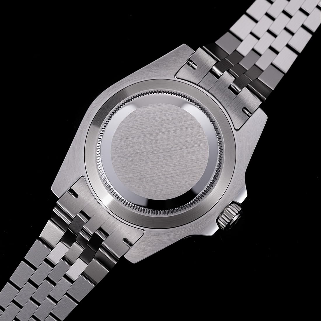 Sugess S420-2 GMT Automatico Acciaio Nero Blu Datario Zaffiro Orologio Uomo