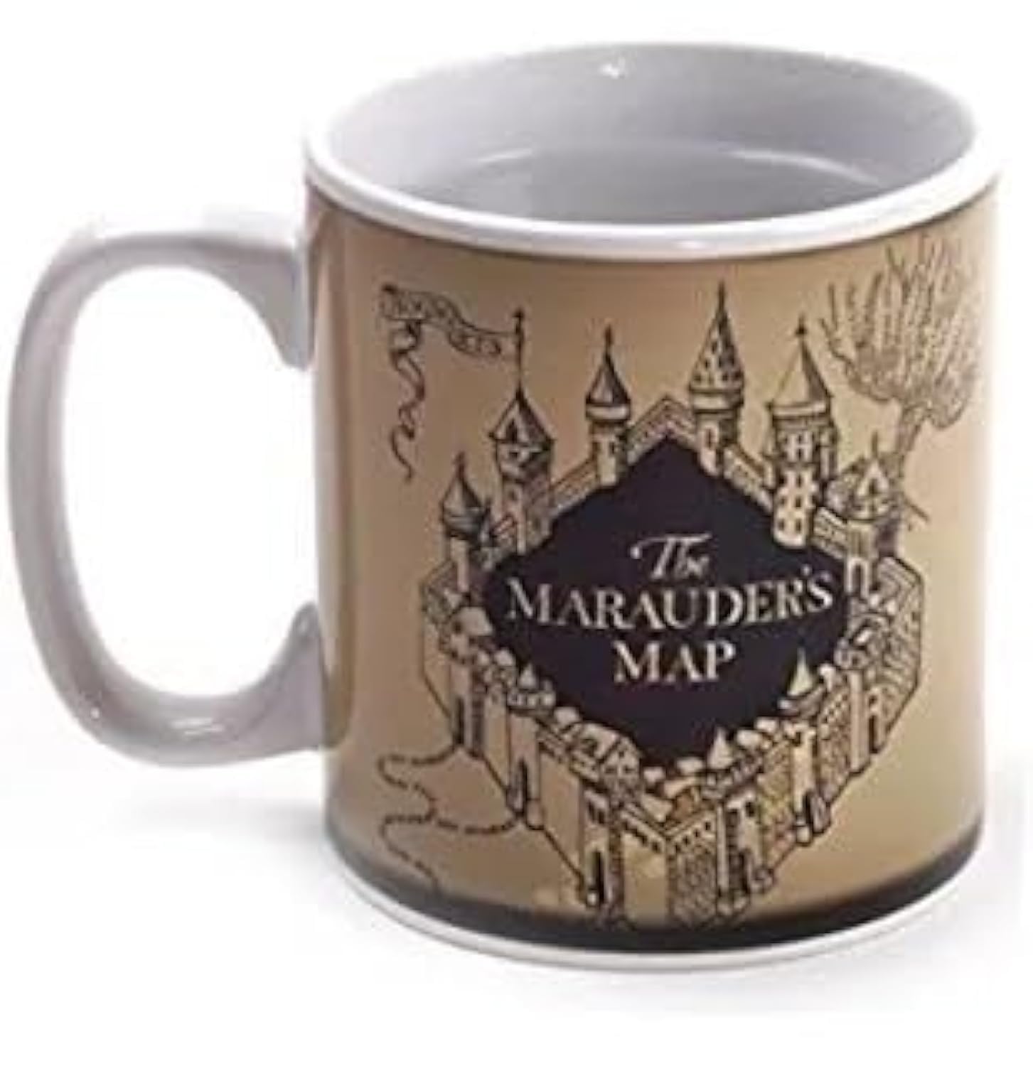 Harry Potter Heat Changing Mug, 400 ml Capacity, Marauders Map