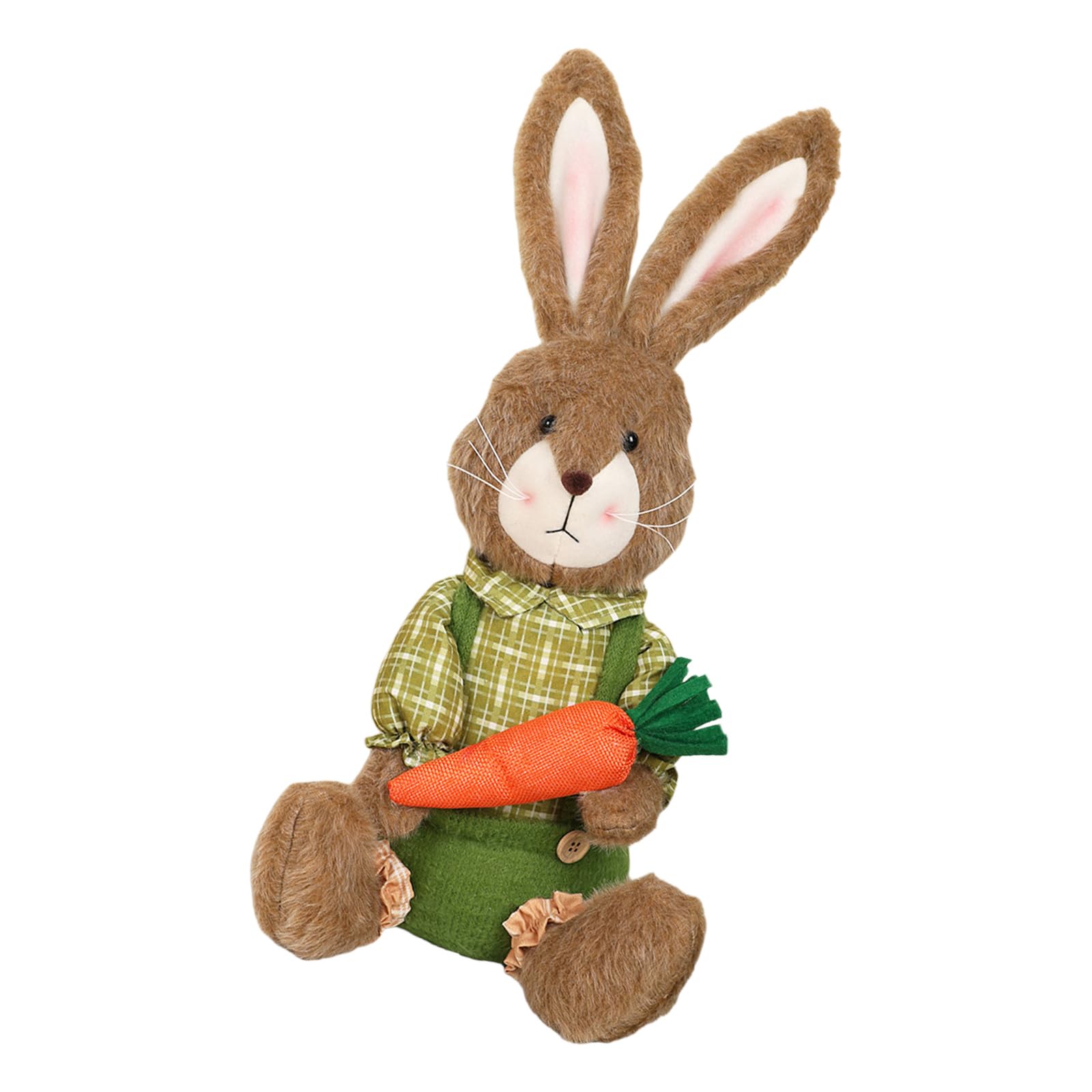 Figurine de lapin en peluche et décoration de Pâques pour la maison