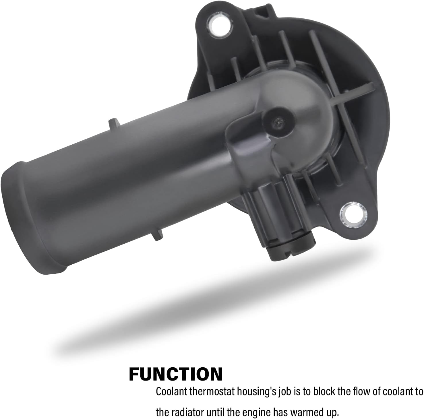 5184651AH Thermostat Housing for 2011-2015 Dodge Durango 2011-2020 Jeep Grand Cherokee 2012-2018 Jeep Wrangler, Engine Coolant Thermostat Replaces# 05184651AF,902-852,5184651AG,5184651AF,5184655AD