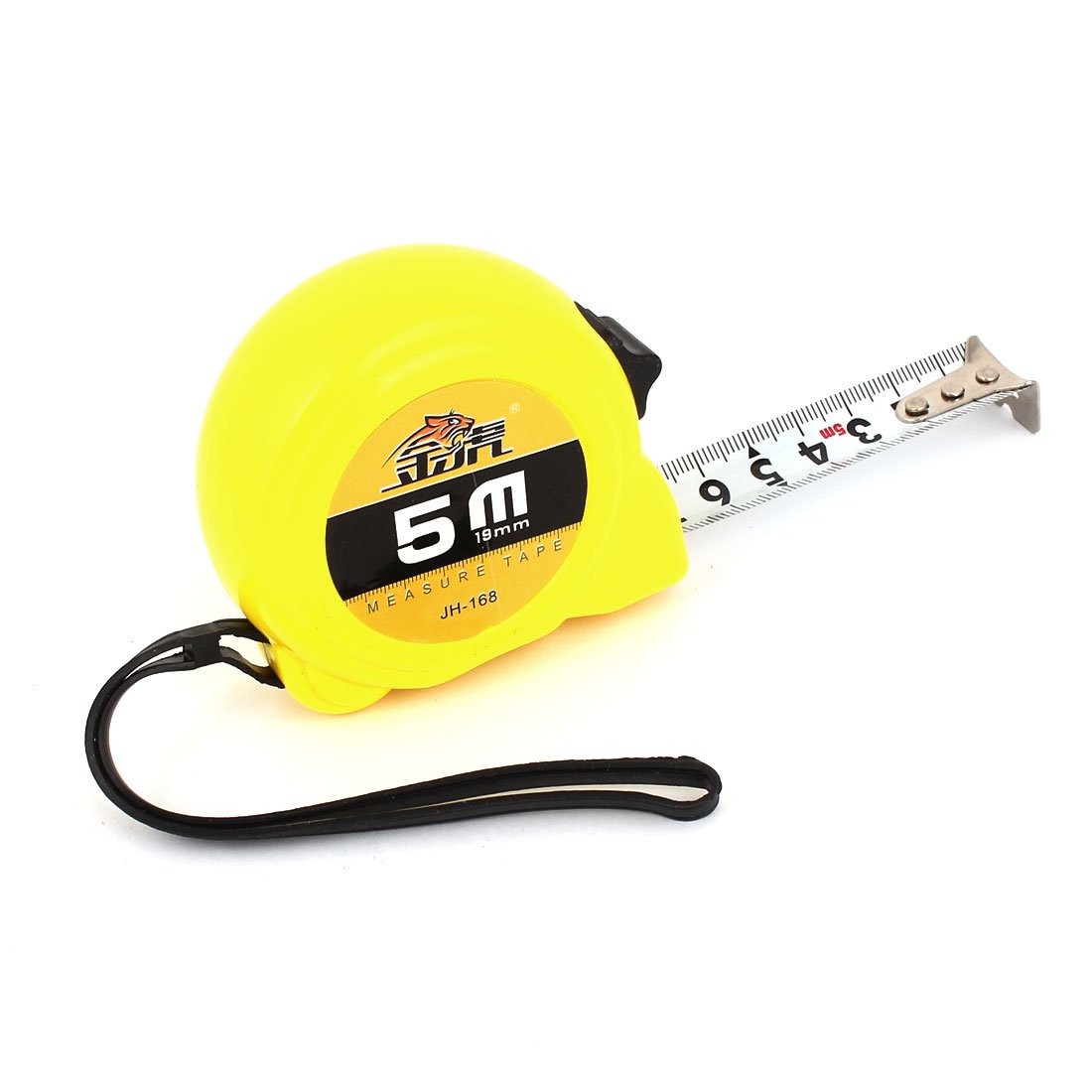Aexit Yellow Plastic Tools & Home Improvement Housing Retractable Metric Ruler Range Measuring Measure Tape Measures Tape 5Meters