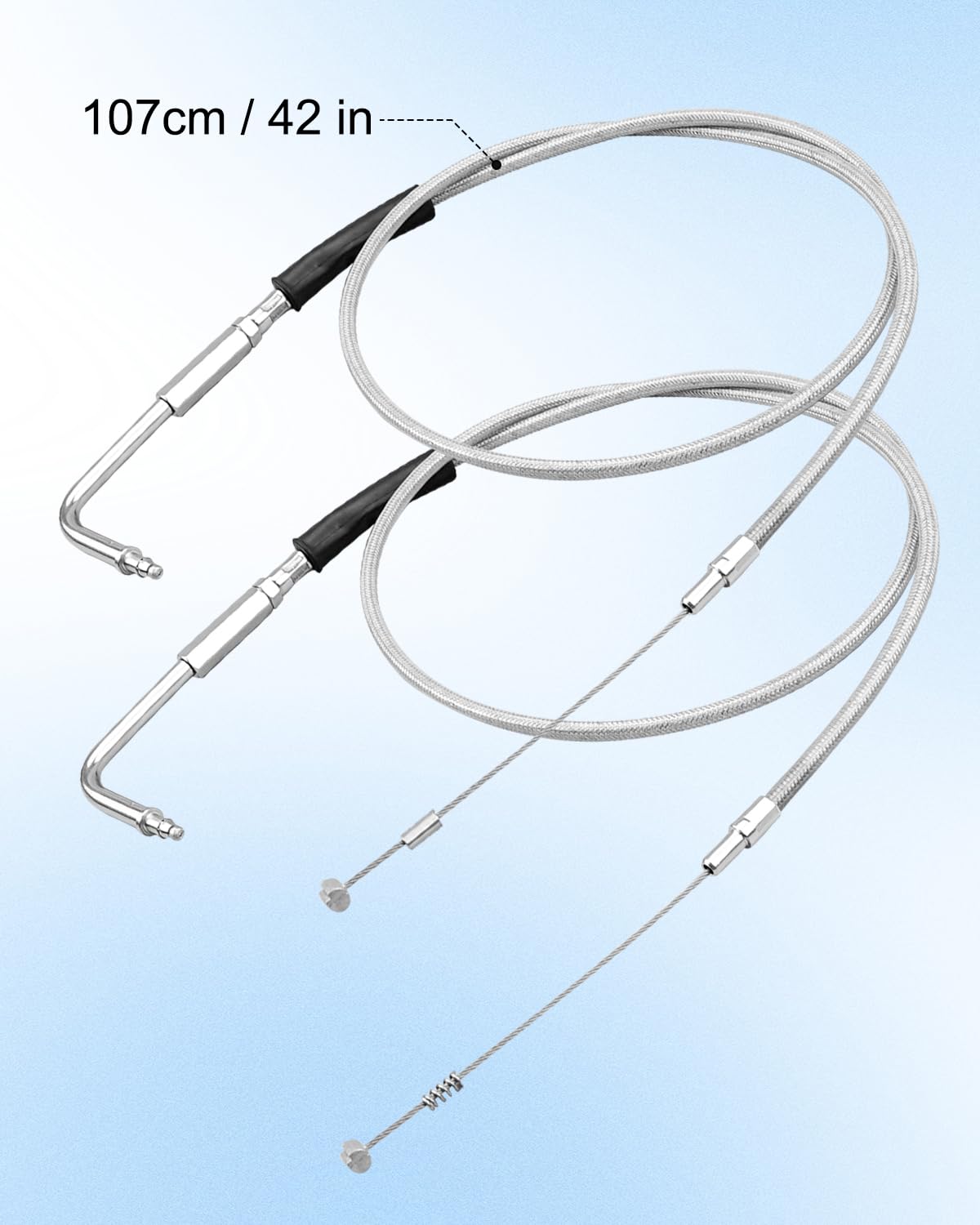 V-Twin Manufacturing 42 In. Stainless Steel Throttle And Idle Cable Set 28 0113sp 8.p1919363 - Foto 7