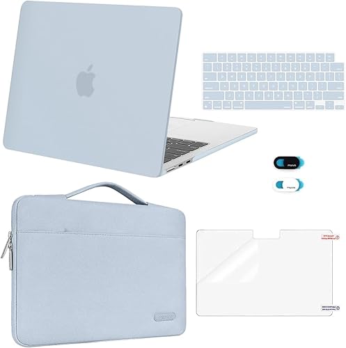 Miniatura 23 de MOSISO Funda compatible con MacBook Air de 13 pulgadas 2025 2024 2023 2022 M4 A3240 M3 A3113 M2 A2681, Carcasa Rígida y Funda de Manga y Protector