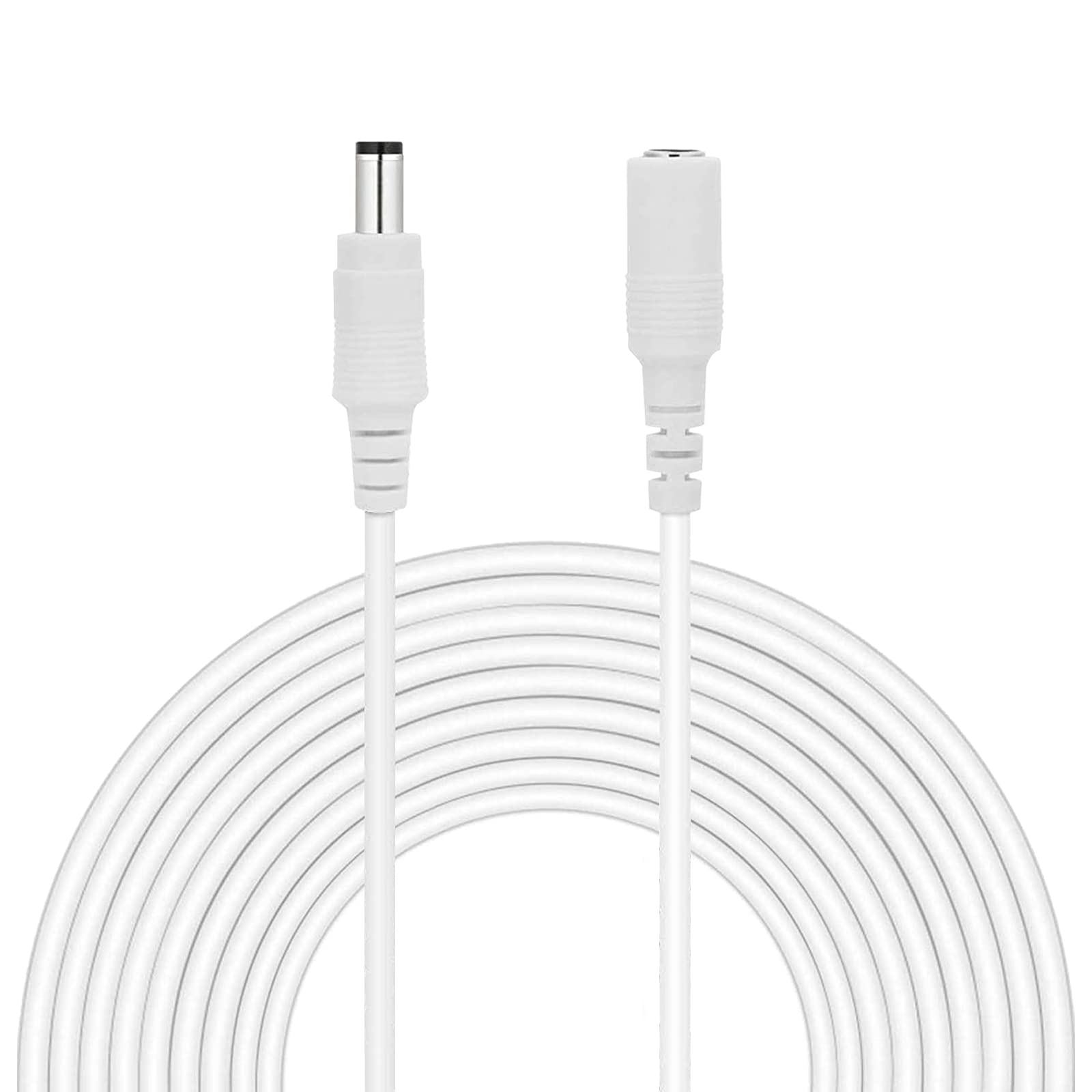 BOAVISIONDC 12V Extension Cord,DC Extension Cable 2.1mm x 5.5mm Compatible with 12V DC Power Supply Adapter Cord WiFi Security IP Camera