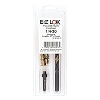 Vista 1 de E-Z LOK Kit de reparación de rosca hexagonal E-Z para insertos roscados con brida para madera blanda 1/4-20 x 13mm, perforador, herramienta