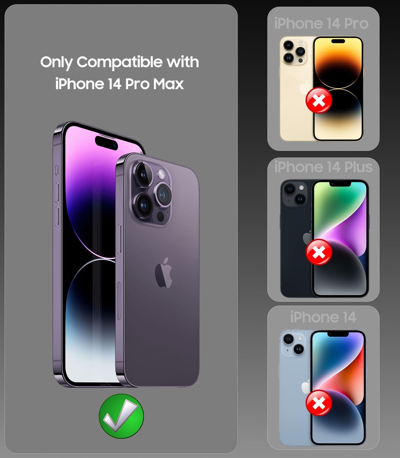 Magnetic for iPhone 14 Pro Max Case, Compatible with MagSafe, Built-in Camera Lens Protector, Logo View, Military Grade Drop Proof Phone Case Cover, Desert Titanium