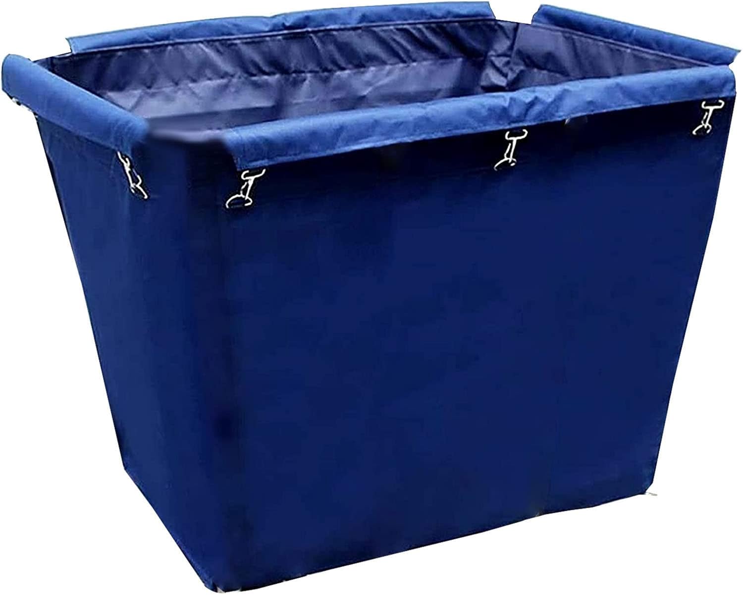 Replacement Laundry Cart Bag, Waterproof High Capacity Thickened Commercial Cloth Cleaning Cart Bag, 32.6x21.6x24.4 inches(Color:Blue-Cone)