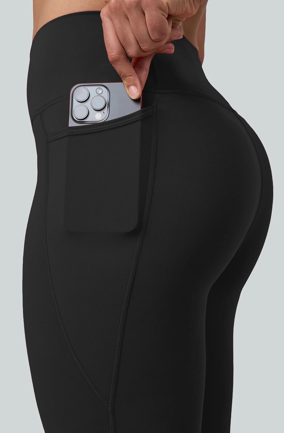 Olmlmt No Front Seam Workout Leggings for Women Tummy Control Butt Lifting Leggings Buttery Soft Gym Yoga Pants - Image 4