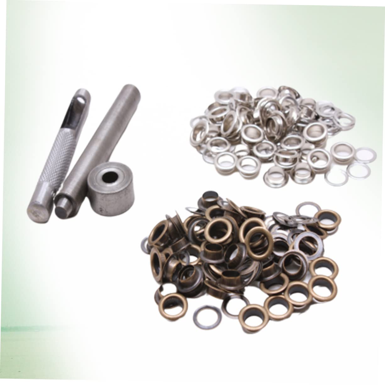 SHINEOFI Kit De 300 Œillets avec Outils Œillets en Laiton Robustes Boutons pour Chaussures Vêtements Artisanat Laiton Antique Facile À Utiliser pour Les Projets