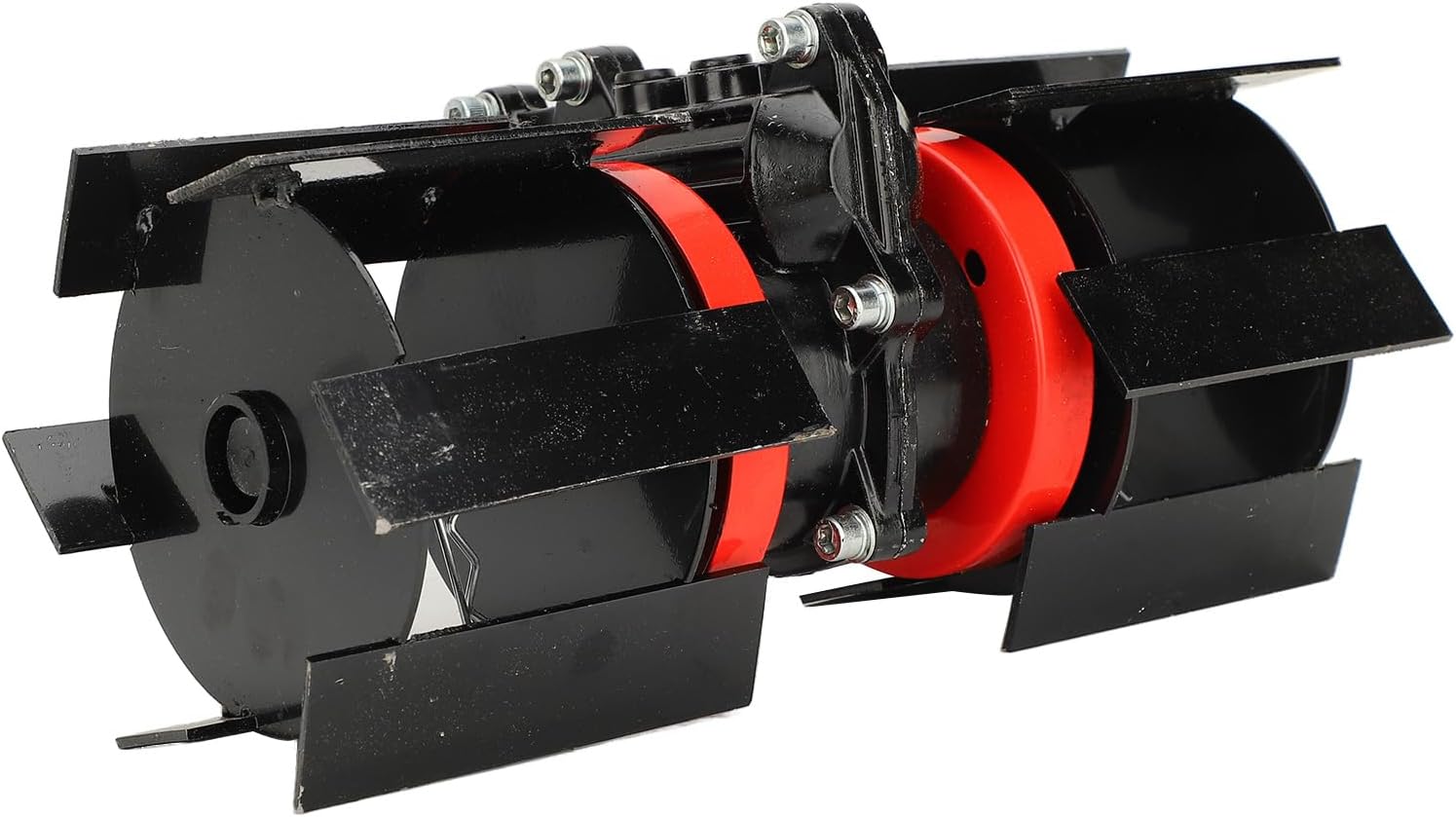 10cm Universal Weeding Wheel, 9 Teeth Aluminum Iron Deep Plowing Accessory for Grass Mowers, Tillers, and Scarifiers, Easy Install and Multifunctional (28mm)