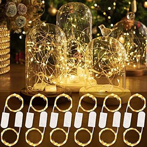 HXWEIYE Guirlandes Lumineuses à Piles - 12 pièces Cover