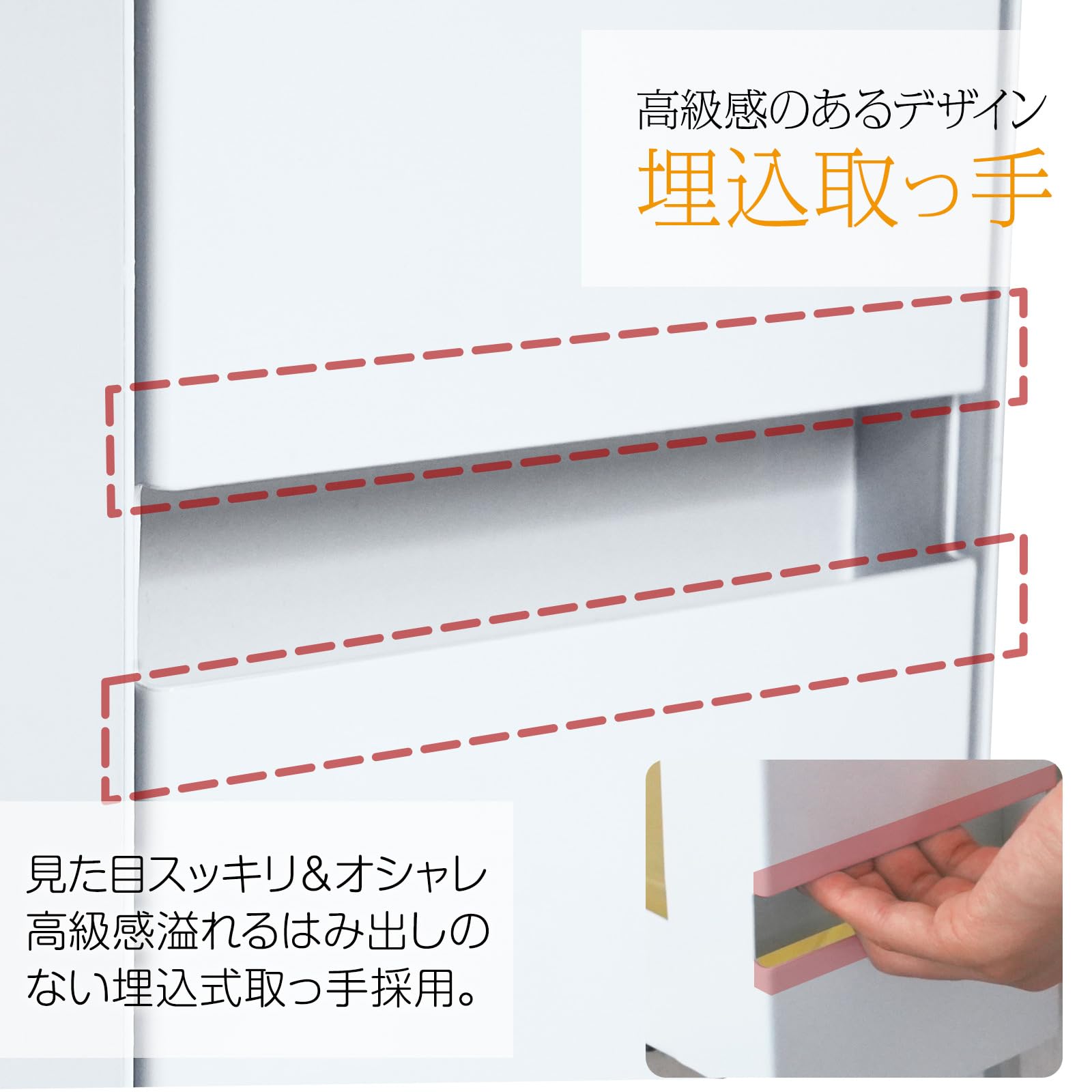 minesto 隠せる調味料ラック 白 大容量収納