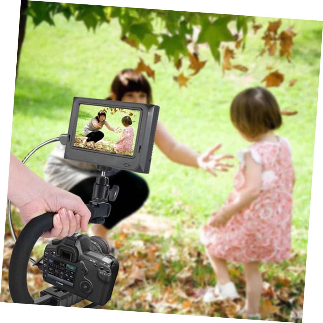 NUOBESTY Stabilizzatore Videocamera Portatile U Tipo con Impugnatura Maneggevole per Riprese Video Stabilizzate e Fotografie Nero