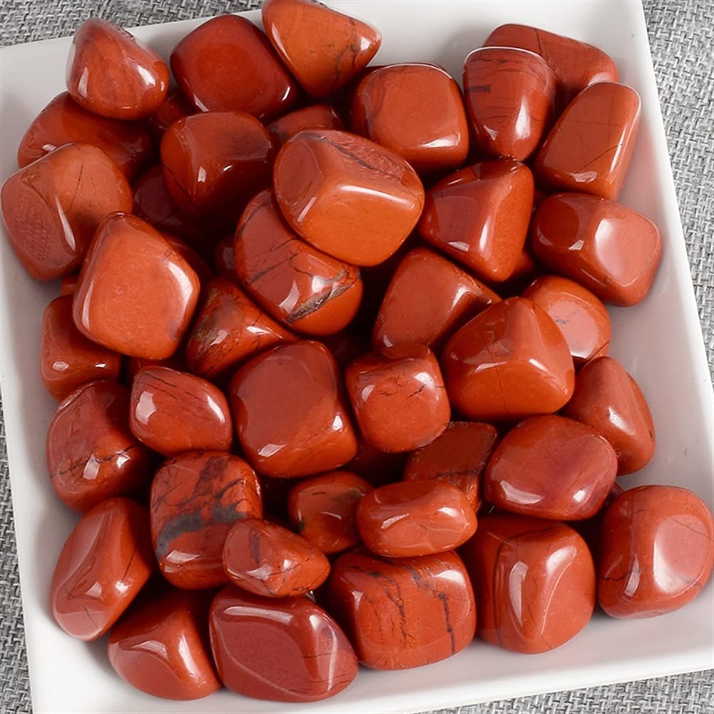 100g de Piedras Preciosas a Granel, Jaspe Rojo Natural, Cristal y Cuentas de Piedra caída for Cristales, fengshui, decoración del hogar, Adornos de Regalo