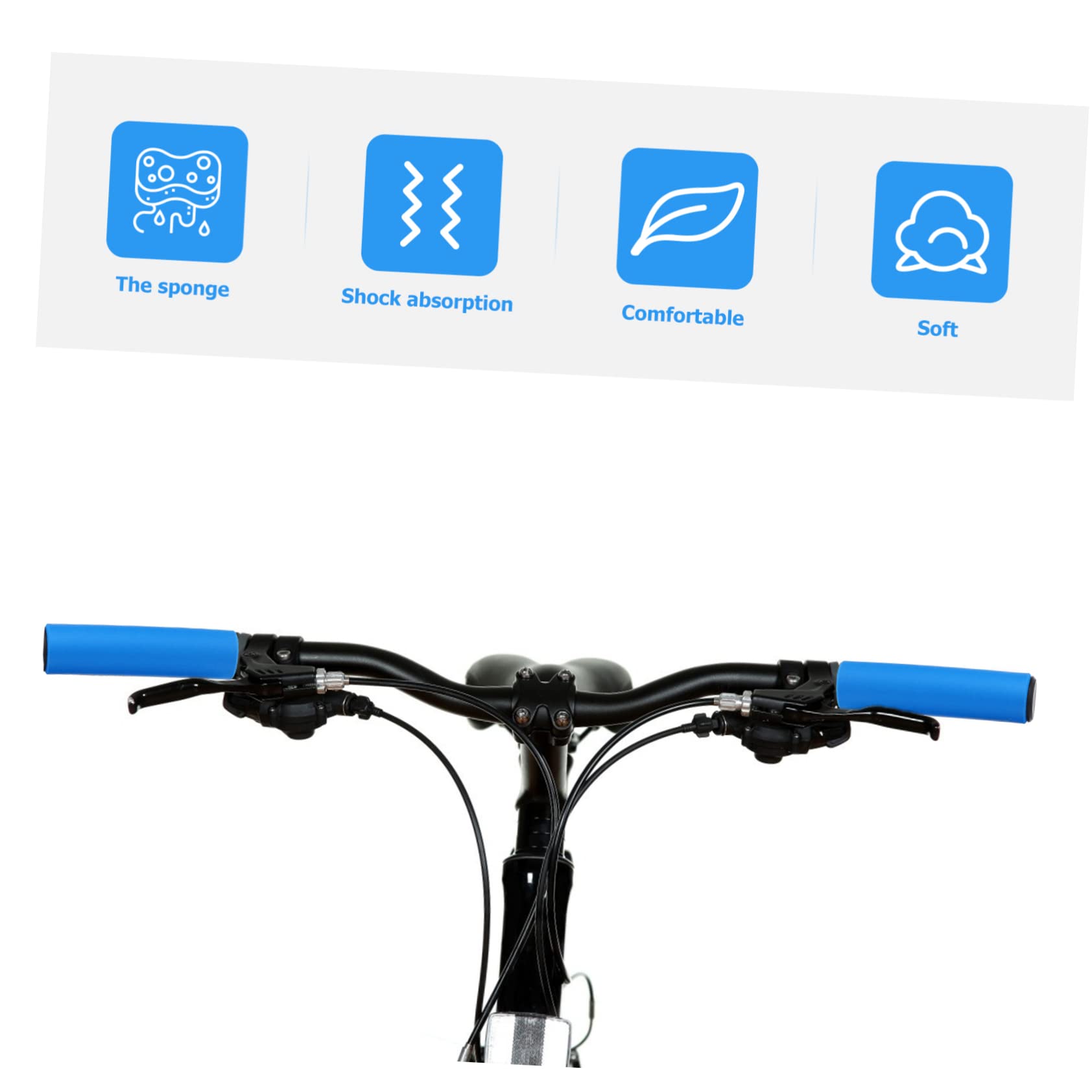 BESPORTBLE Poignée De Vélo Guidon Support De Téléphone Titulaires Vélo Électrique Poignées De Fauteuil Poignées pour Coussin De Voiture Mobile Black Éponge