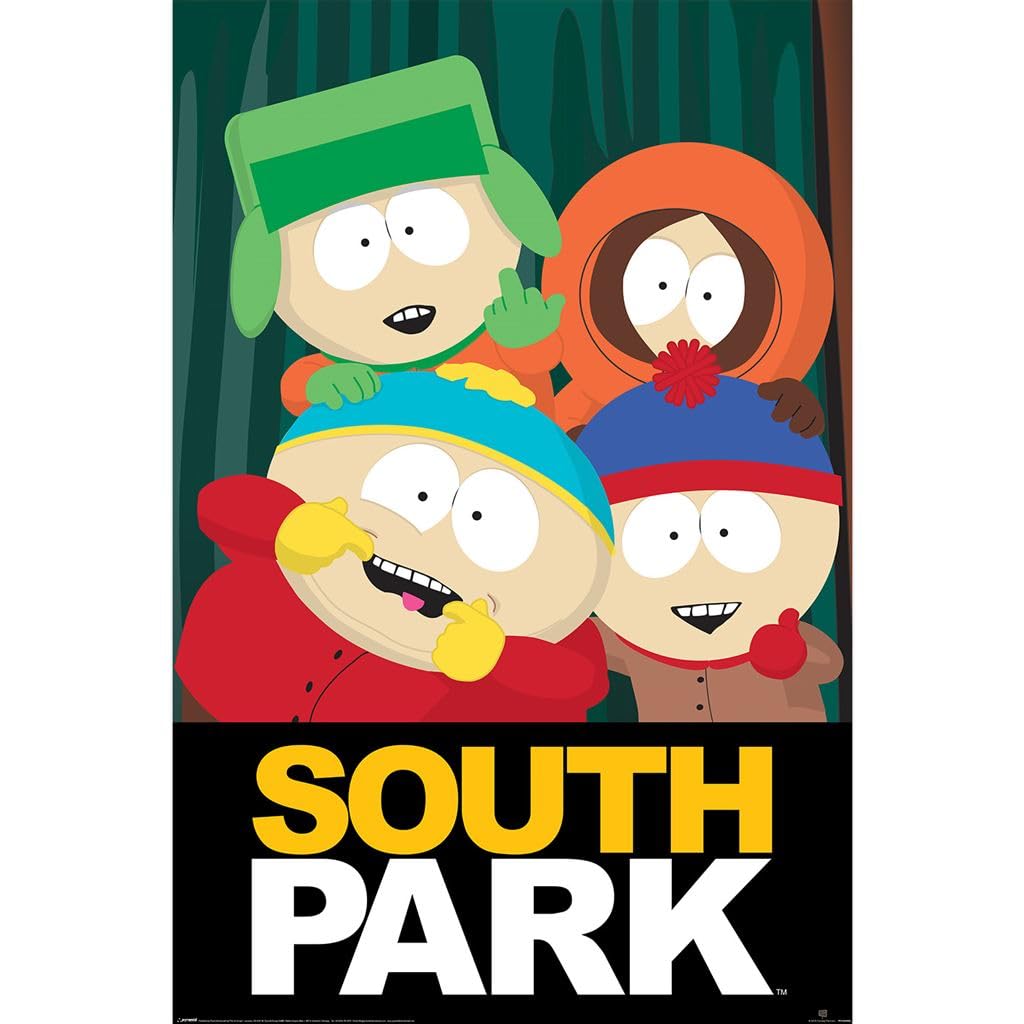 Pyramid International Vibrant Cartoon Colors Official Maxi Poster – South Park (Group) | Decorative Wall Art | 61Cm X 91.5Cm Poster For Bedrooms, Dorms & Fans,