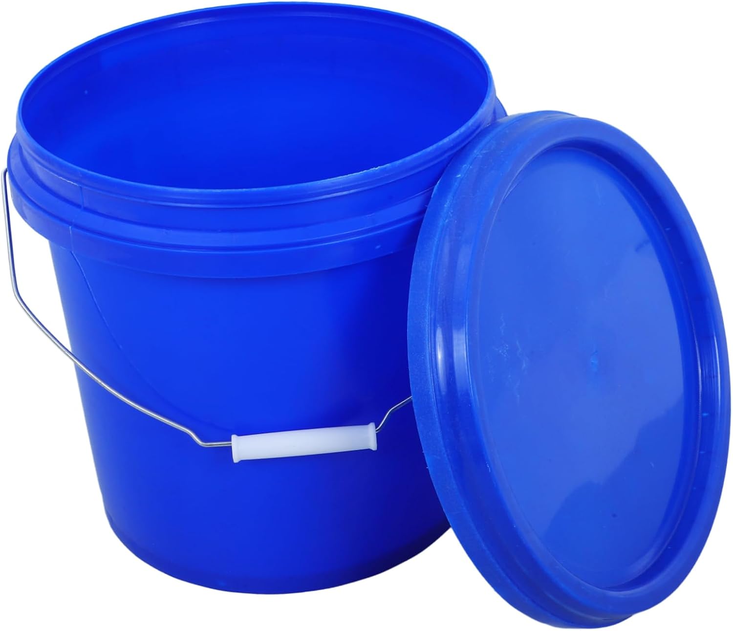 SECFOU Plastic Fermentation Bucket with Airtight Seal for Home Brewing Food Grade Plastic Storage Container for Wine Beer and More Versatile Blue Pail for Diy Projects