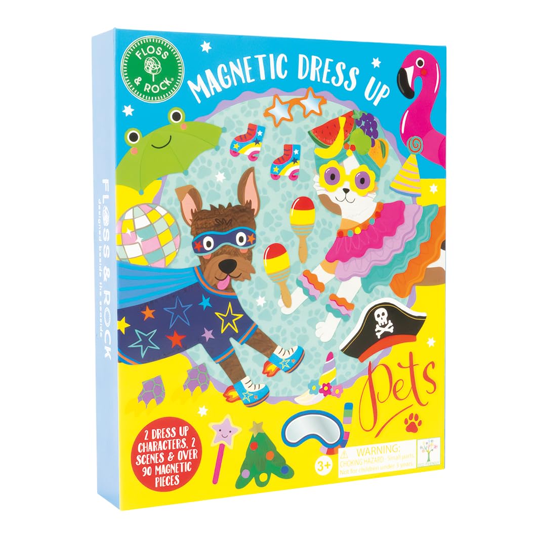 Floss and Rock Pets Magnetic Dress Up, 8.5-inch Length