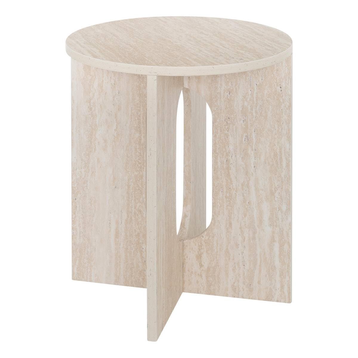 Atmosphera - Table d'appoint Anaya Beige 40x40x50cm