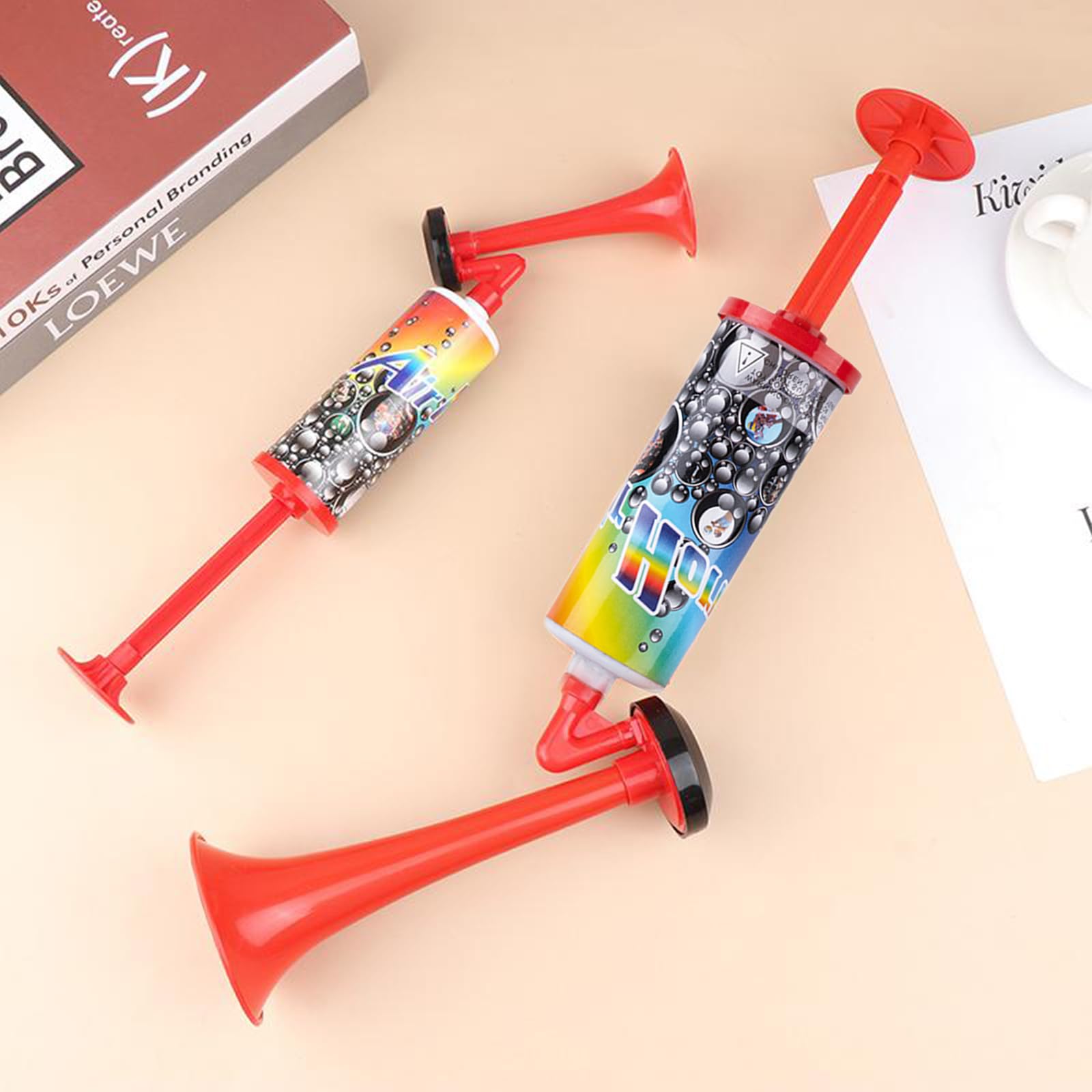 Tromba da Stadio, Trombetta da Stadio, Trombetta, 2 PCS Loud Handheld Air Horn Clacson a Gas Tromba, Air Horn per Partite di Calcio, Eventi Sportivi, Nautica, Celebrazioni