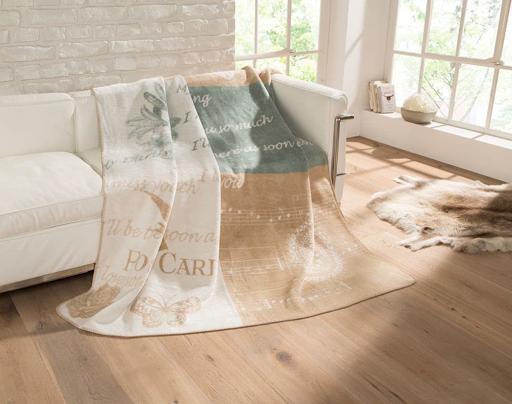 Coperta Plaid Avivo 150x200 Cm – 100% Cotone, Tessitura Grossolana, Design Scandinavo, Bianco, Per Divano E Letto, Lavabile In Lavatrice