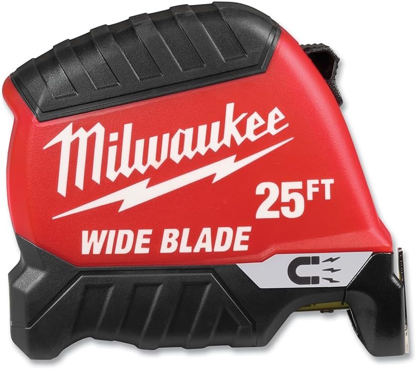 Milwaukee Electric - 25FT Wide Blade Magnetic Tape Measure