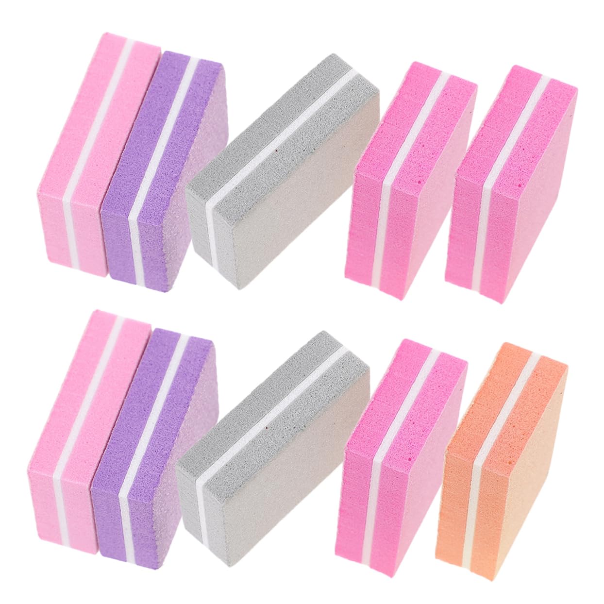 Healeved 4 Juegos Lima De Uñas Cortaúñas Perforar Prensa De Uñas Clíper Empujador De Uñas Pulidor Uñas Gel Para Uñas Nail Gel Tampones De Uñas De Esponja Amortiguadores De Uñas 100 Piezas*4