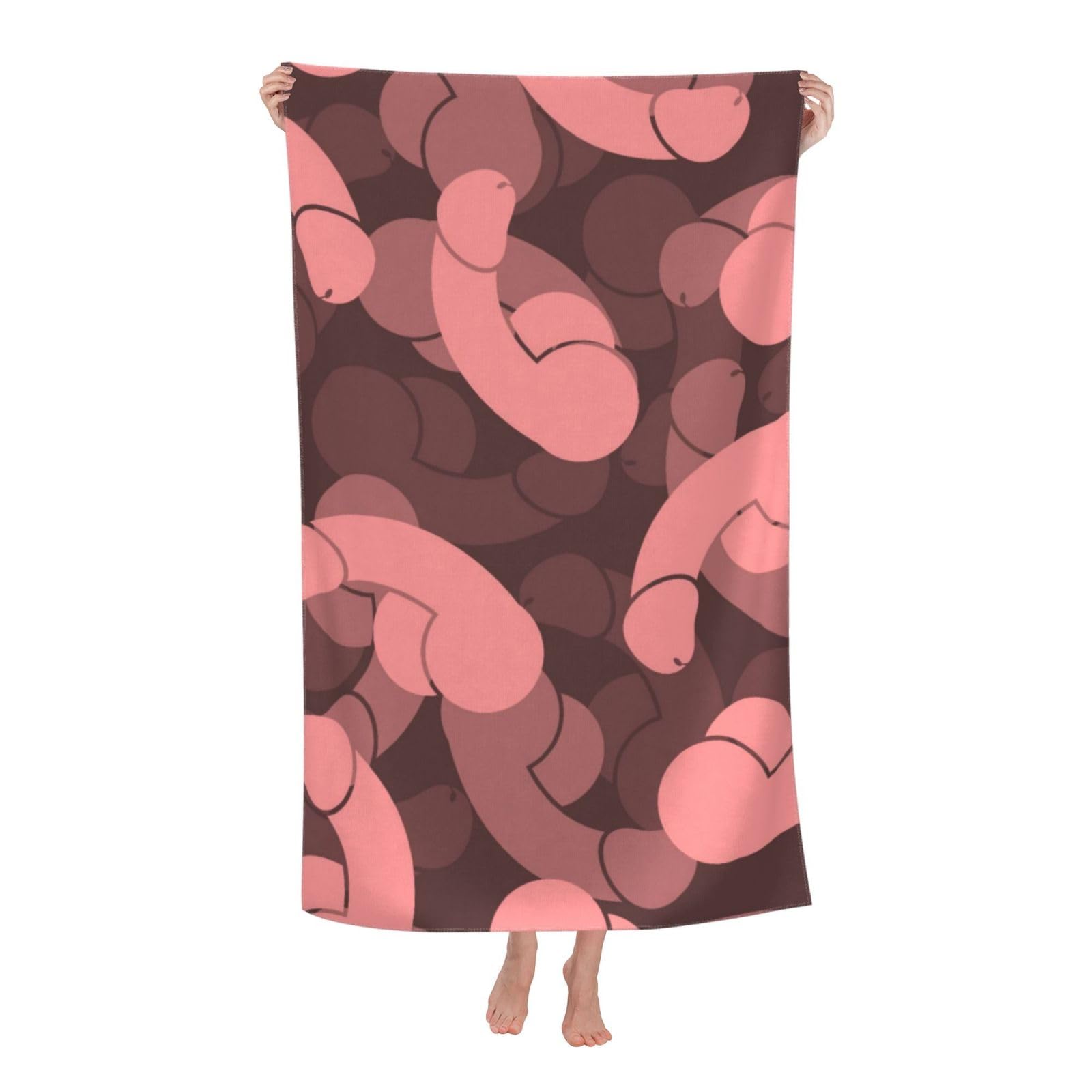 LSRCPD Beach Towel Penis Microfiber Beach Towels Blanket Oversized Tropical Big Extra Large XL Pool Towels Quick Dry Sandproof for Women Girls Kids