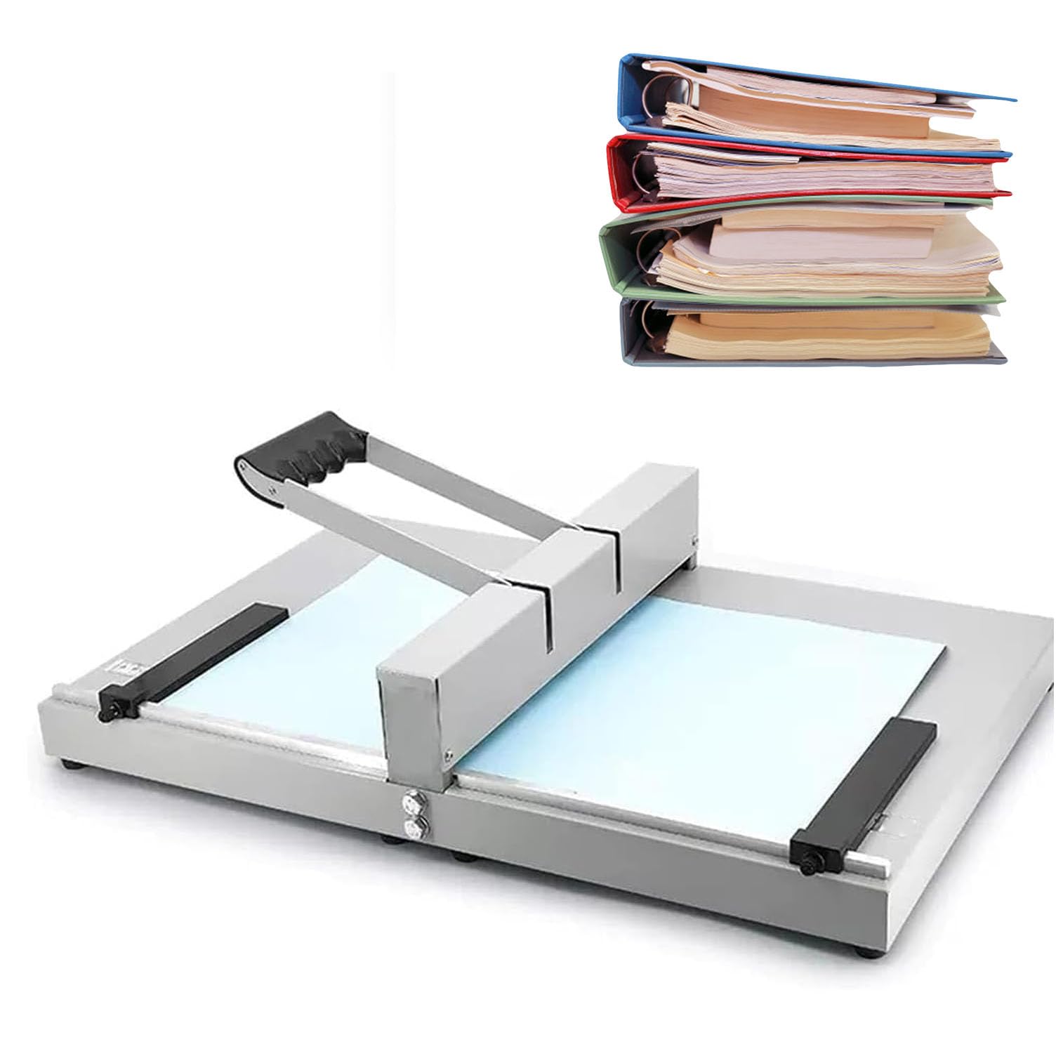 Plieuse manuelle de papier à rainage 350mm, déflecteur à double position, profondeur d'indentation de 0,8 mm, indentation complète en 3 s, adaptée pour le papier de 60 à 500 g/m², pour cartes de vœux