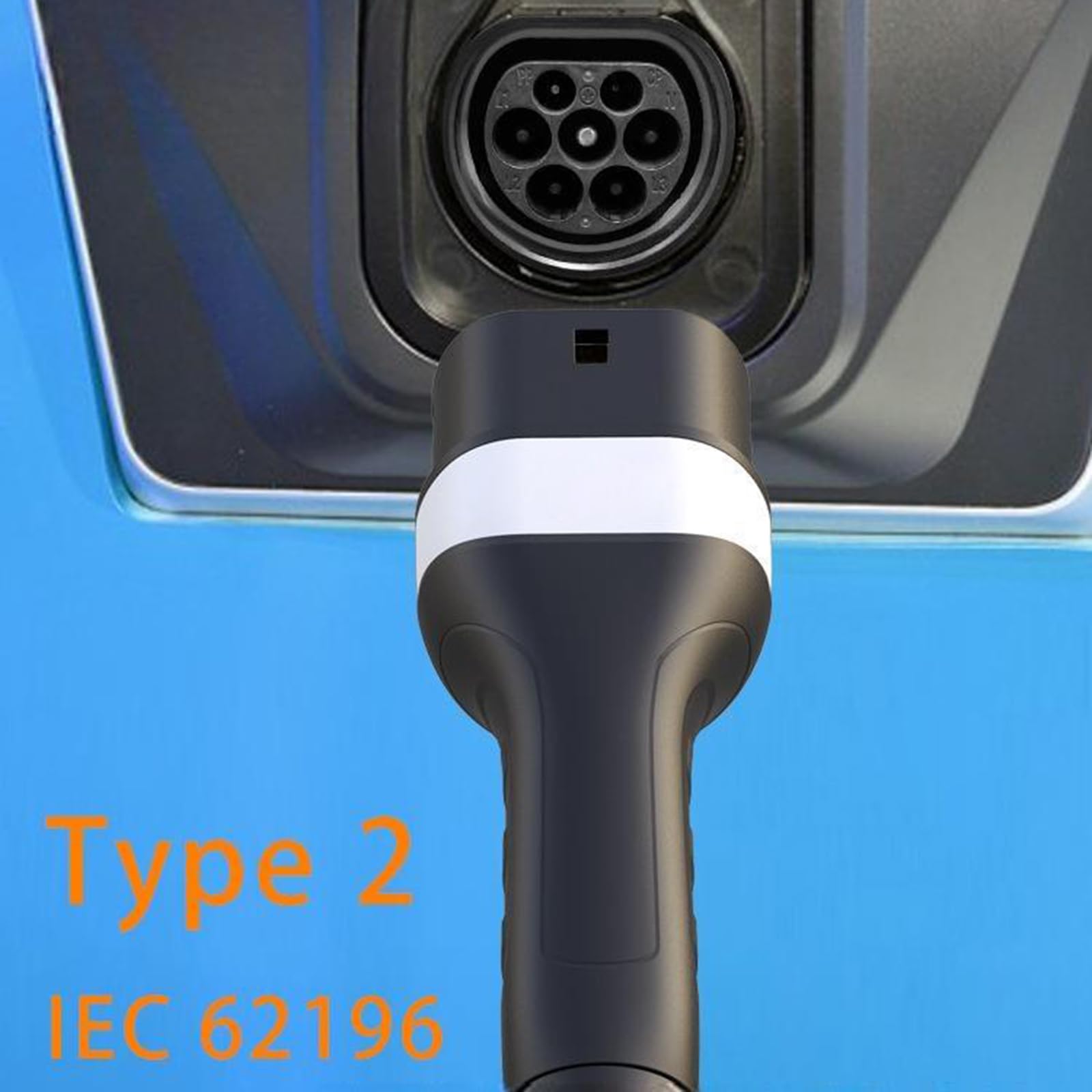 Adaptador de carga para coche eléctrico, 16 A y 32 A, con diseño simple de 2 enchufes, adecuado para entusiastas de los viajes verdes