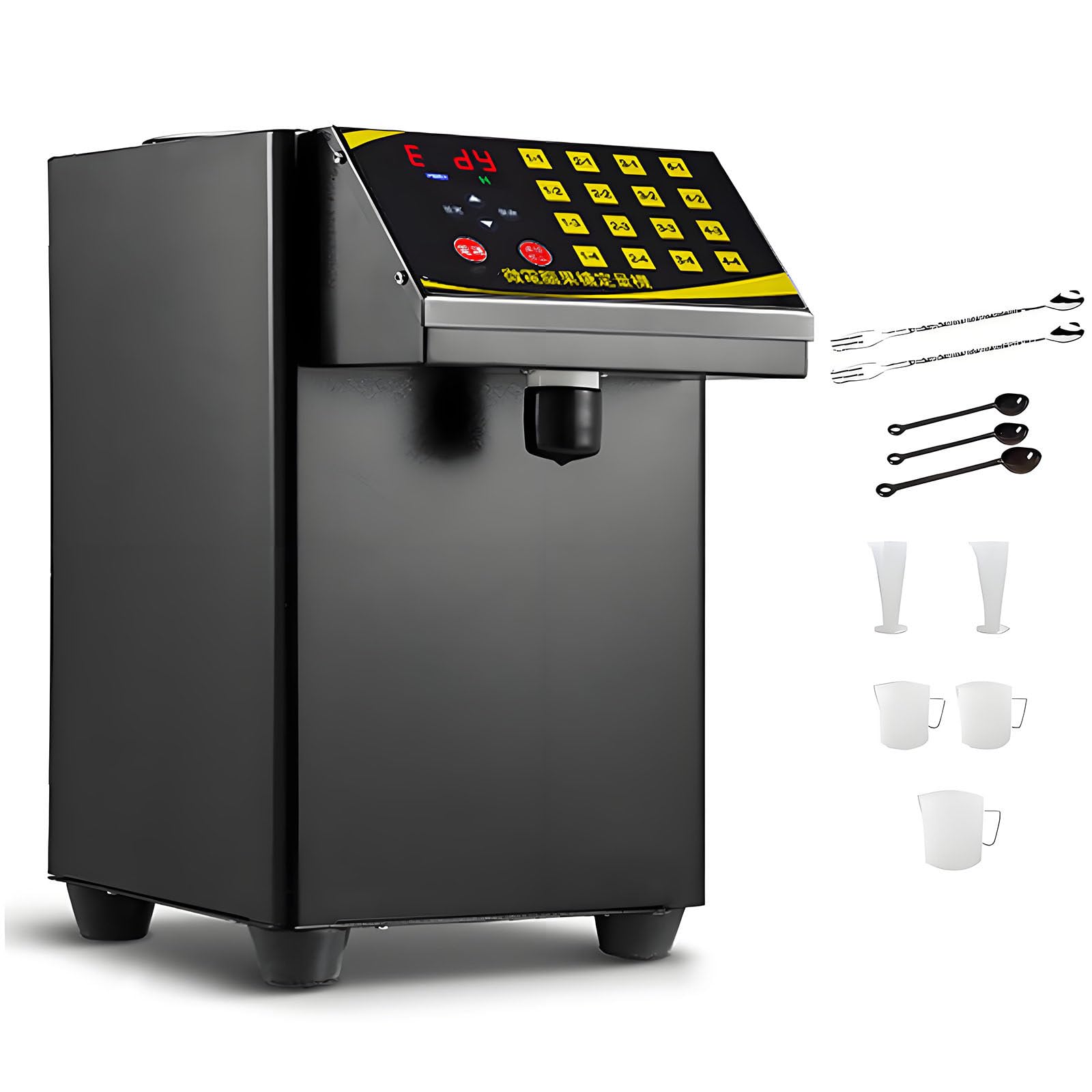 Ymnogjie 360W Fructose Dispenser,Syrup Dispenser Machine Black