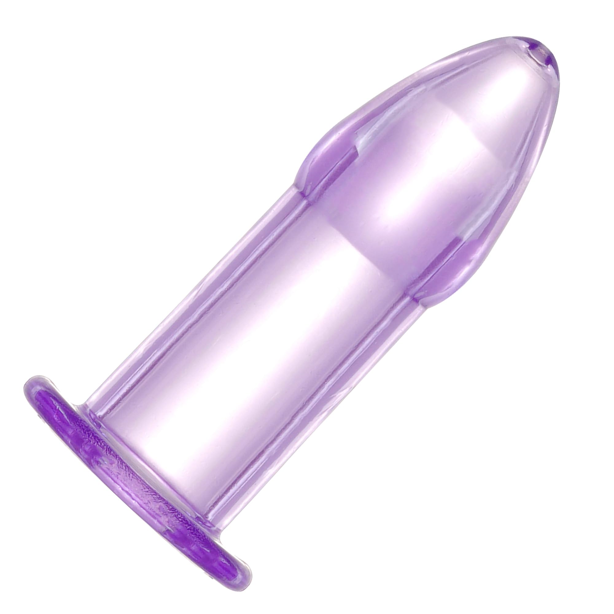 Purple Butt Plugs 3 7 inch Small Hollow Anal Plug Dilator Sex Toys for Men Women