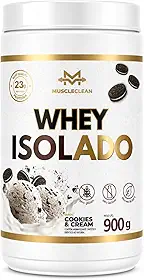 Whey Isolado Muscle Clean Zero Lactose - 900g (Pote, Cookies) (900g, Cookies)