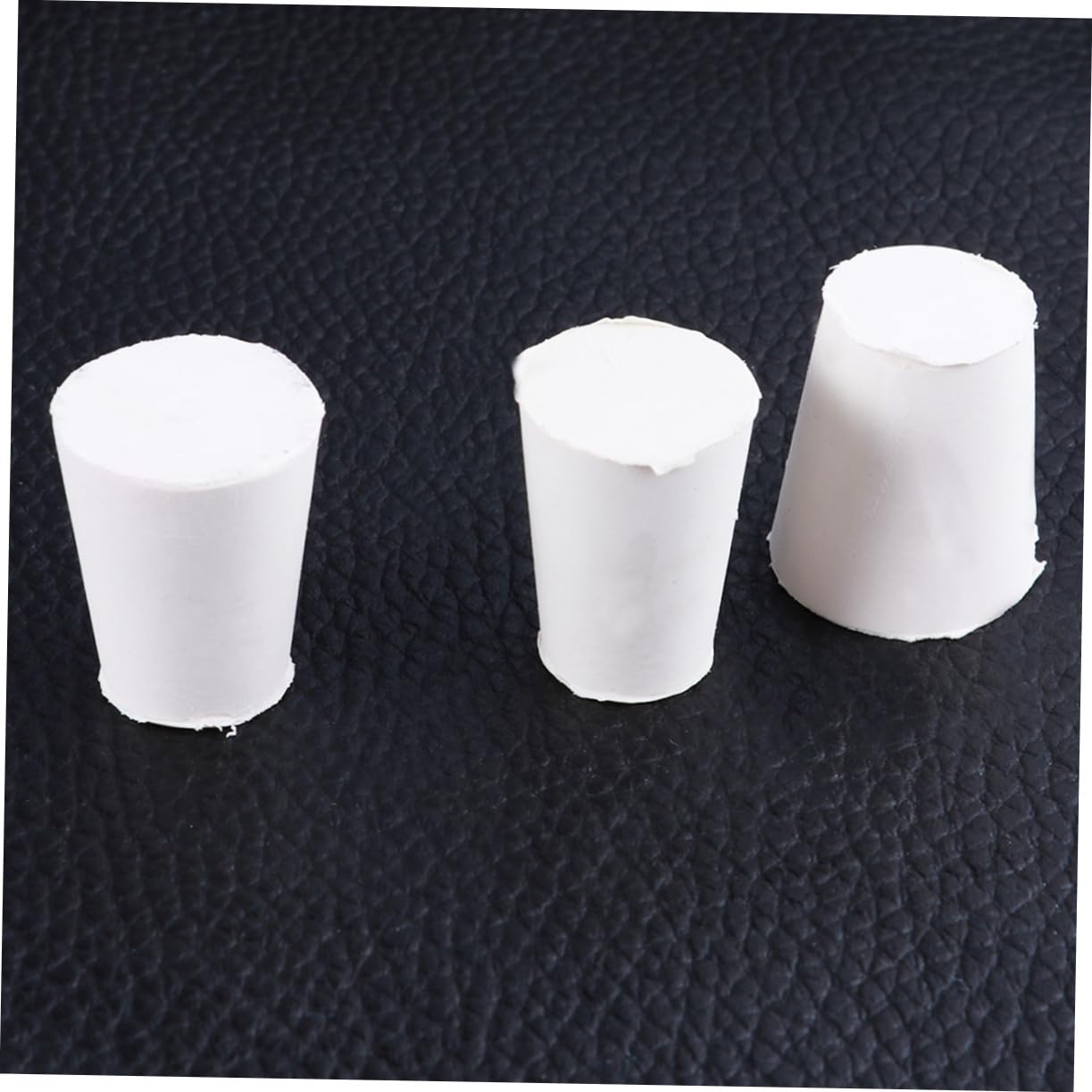 FUNOMOCYA 18pcs Stopper for Laboratory Test Tube Stopper Rubber Plug Bottle Plug Erlenmeyer Flask Plug White