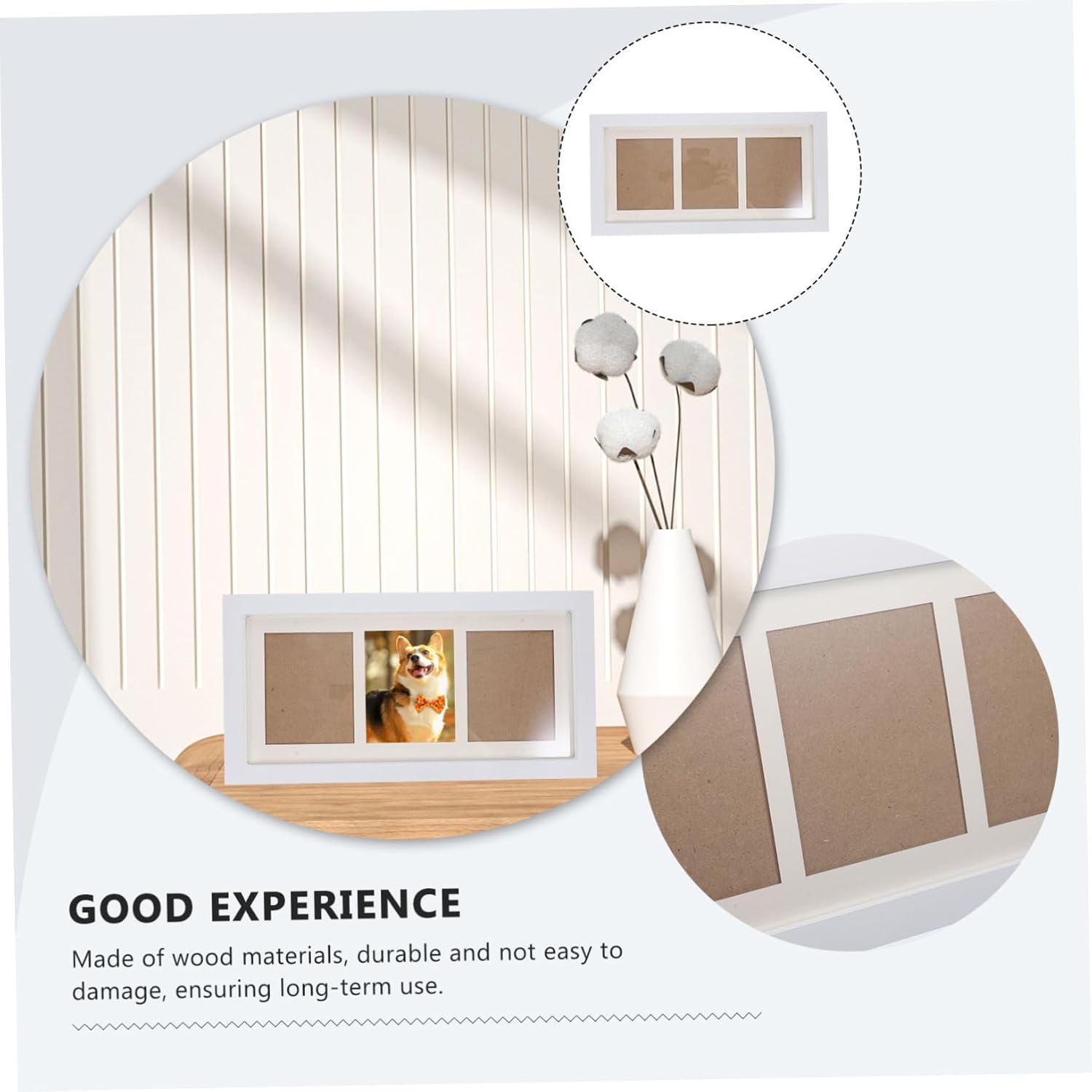 Desktop Photo Frame Holder for Nursery Decor Newborn Handprint Picture Display Elegant Collage Frame for Family Memories