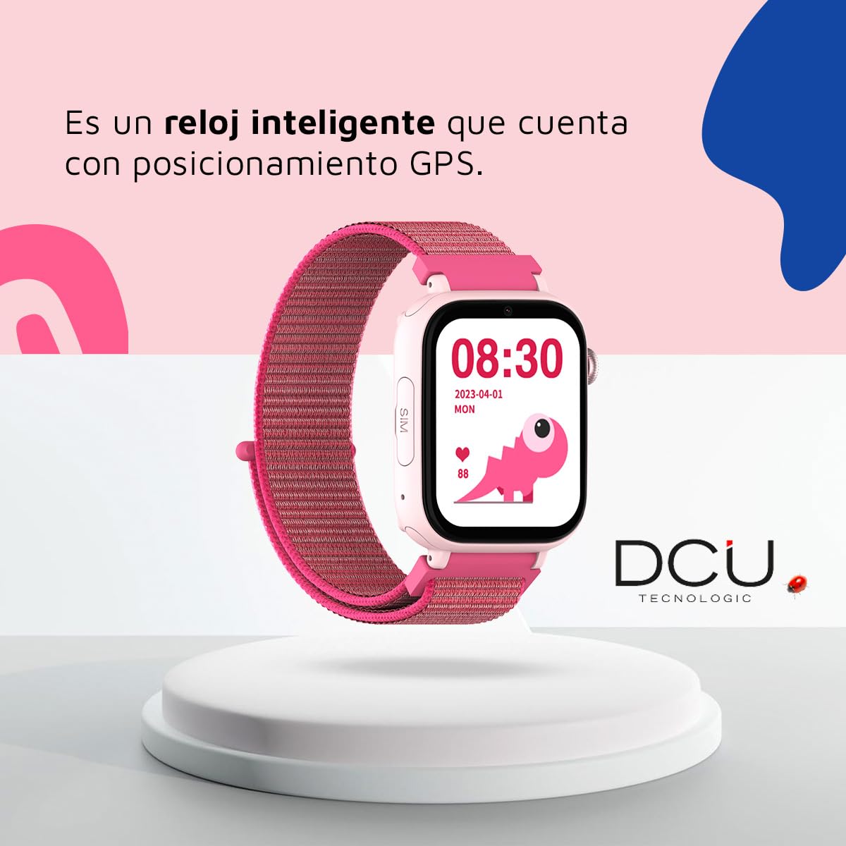 DCU TECNOLOGIC - Smartwatch para niños con Sistema Android - Whatsapp - Posicionamiento GPS - Videollamadas - Botón SOS - Control Parental