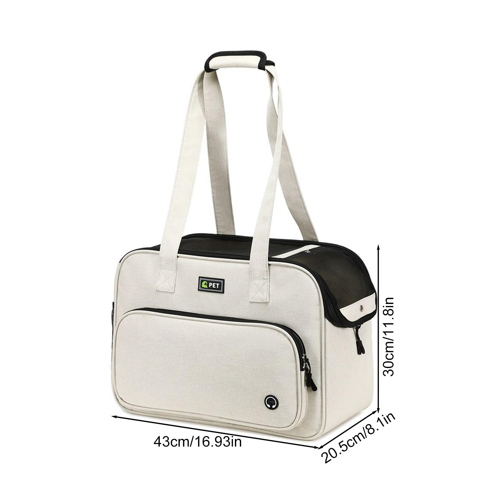 Bolsa de transporte para perros - Bolsa de transporte suave con grandes compartimentos - Cómoda bolsa de transporte para perros pequeños | Para compras diarias, paseos, parque, excursiones, viajes